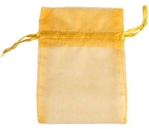 Gold Small Sheer Bags (4 x 5 1/2)