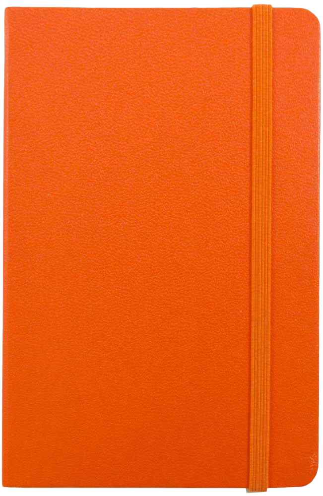 Sunburst Orange Large 5 7/8 x 8 1/2 Notebooks (70 Dotted Pages)