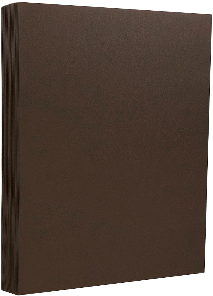 Chocolate Brown 130lb 8 1/2 x 11 Cardstock