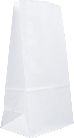 White Kraft Large Paper Lunch Bags (6 x 11 x 3 1/2)