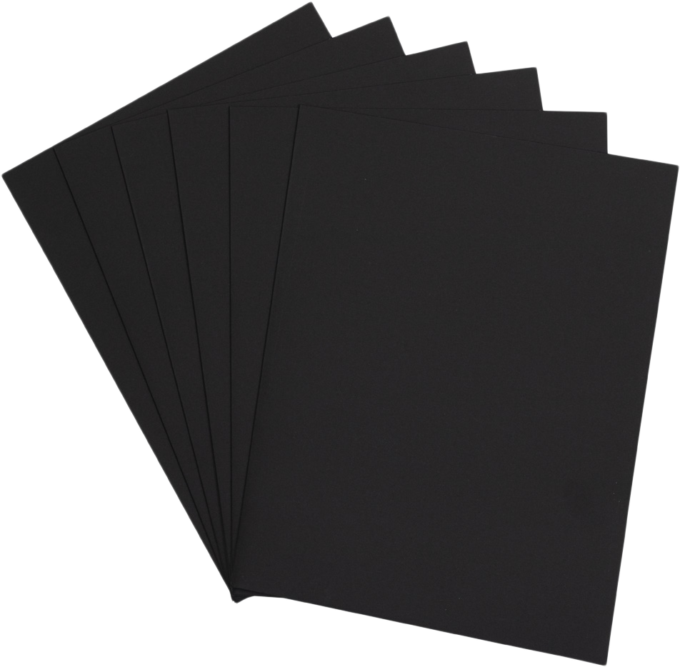 Black Linen 9 x 12 Folders