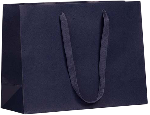 Navy Blue Kraft Recycled X-Large Matte Heavy Duty Gift Bags (16 x 12 x 6)