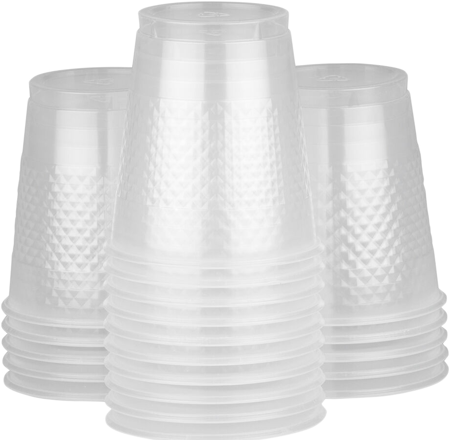 Clear 12oz Plastic Cups - 20 Pack