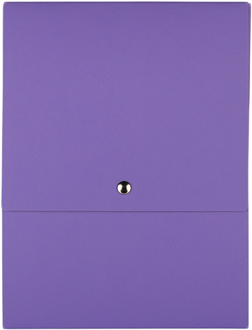 Purple Kraft 12 1/8 x 9 x 1/2 Vertical Snap Portfolios