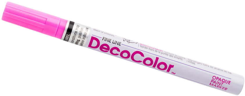 Pink Fine Line Opaque Paint Markers