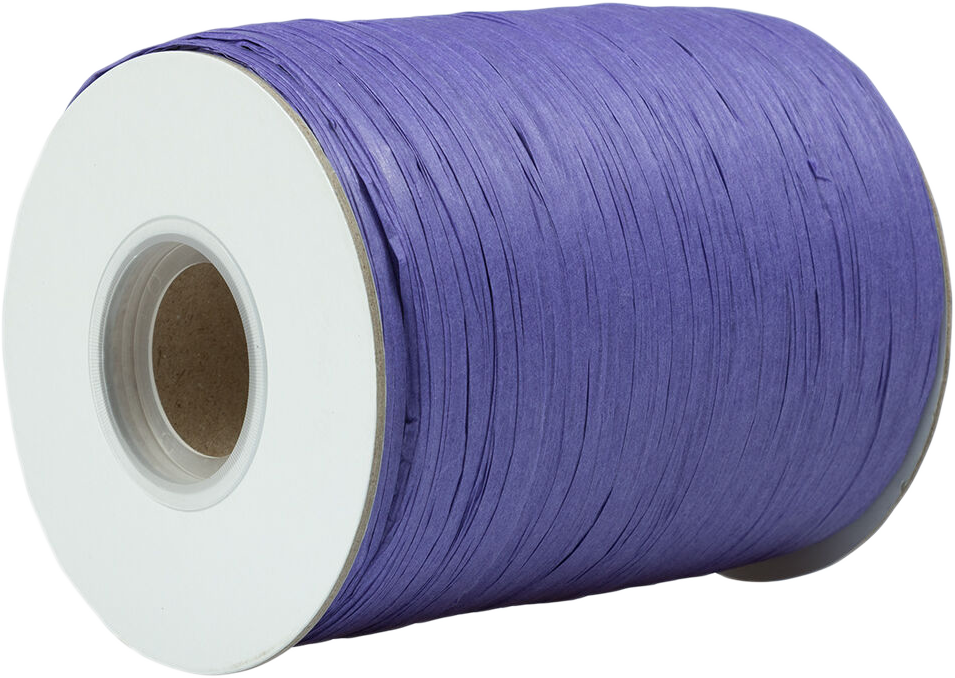 Purple 1/4 Inch x 200 Yards Wraphia Ribbon