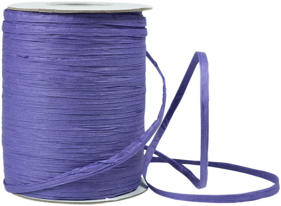Purple 1/4 Inch x 200 Yards Wraphia Ribbon