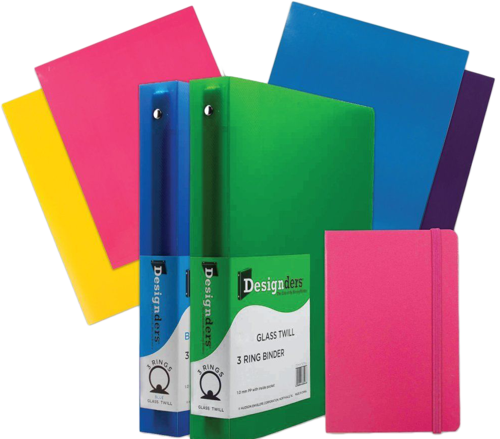 Pink Journal Fashion Glossy Folders, 1 1/2 Inch Binders, and Pink Journal Pack