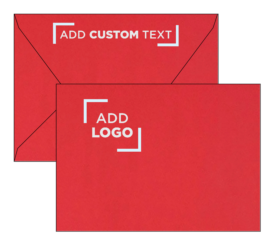 Red 32lb A7 Contour Flap Envelopes (5 1/4 x 7 1/4)