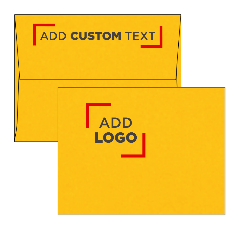 Sunflower Yellow 32lb A2 Invitation Envelopes (4 3/8 x 5 3/4) with Peel & Seal