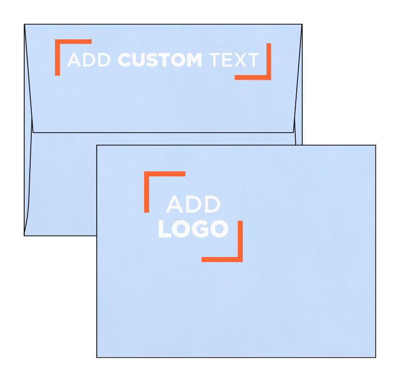 Baby Blue 32lb A2 Invitation Envelopes (4 3/8 x 5 3/4) with Peel & Seal