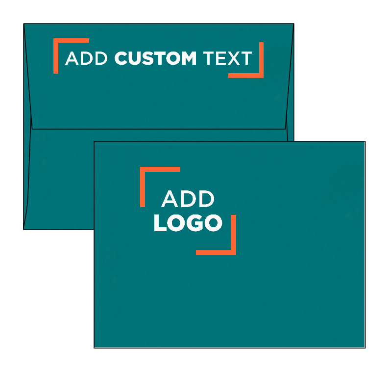 Teal Blue 32lb A2 Invitation Envelopes (4 3/8 x 5 3/4) with Peel & Seal