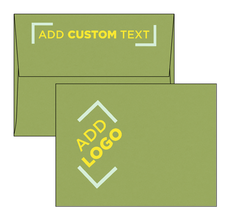Olive Green 28lb A2 Invitation Envelopes (4 3/8 x 5 3/4) with Peel & Seal