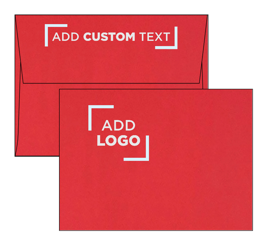 Red 32lb A6 Invitation Envelopes (4 3/4 x 6 1/2) with Peel & Seal