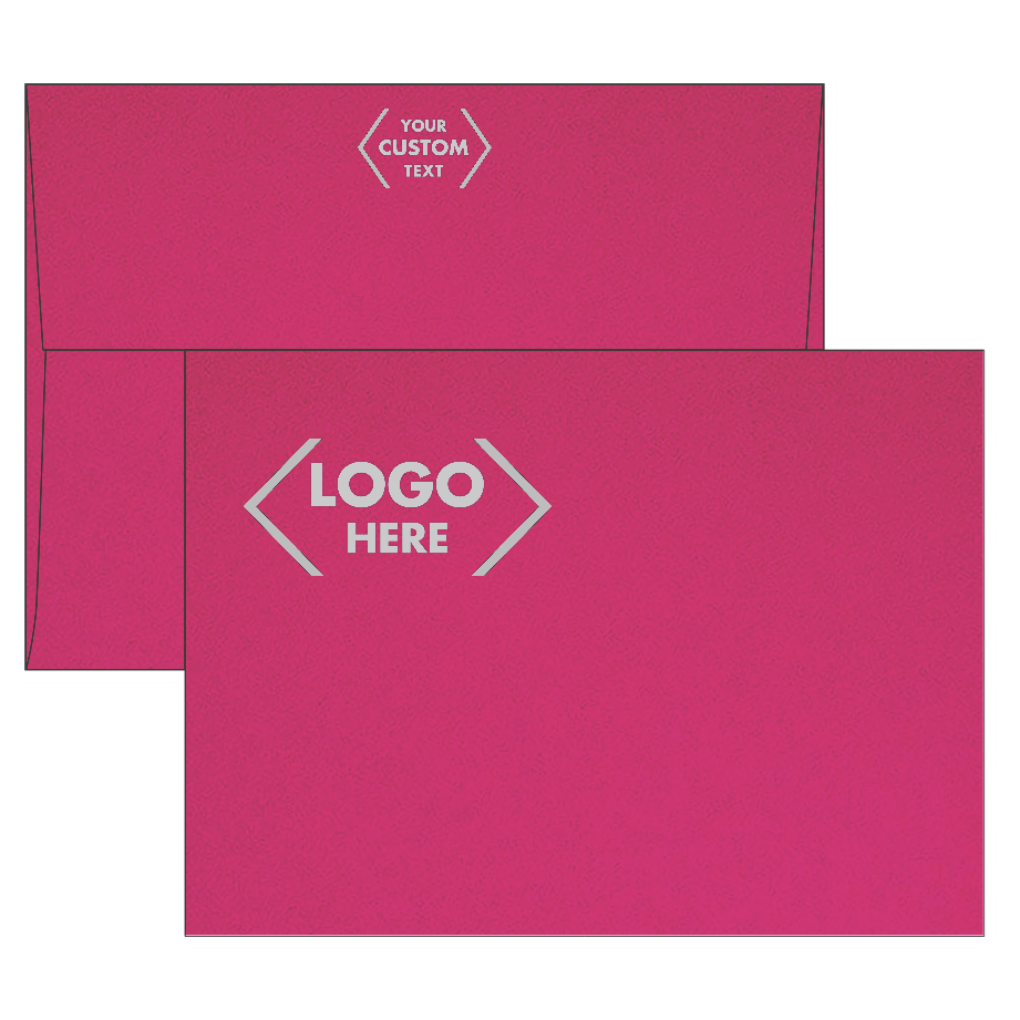 Fuchsia Pink Magenta 32lb A7 Invitation Envelopes (5 1/4 x 7 1/4) with Peel & Seal