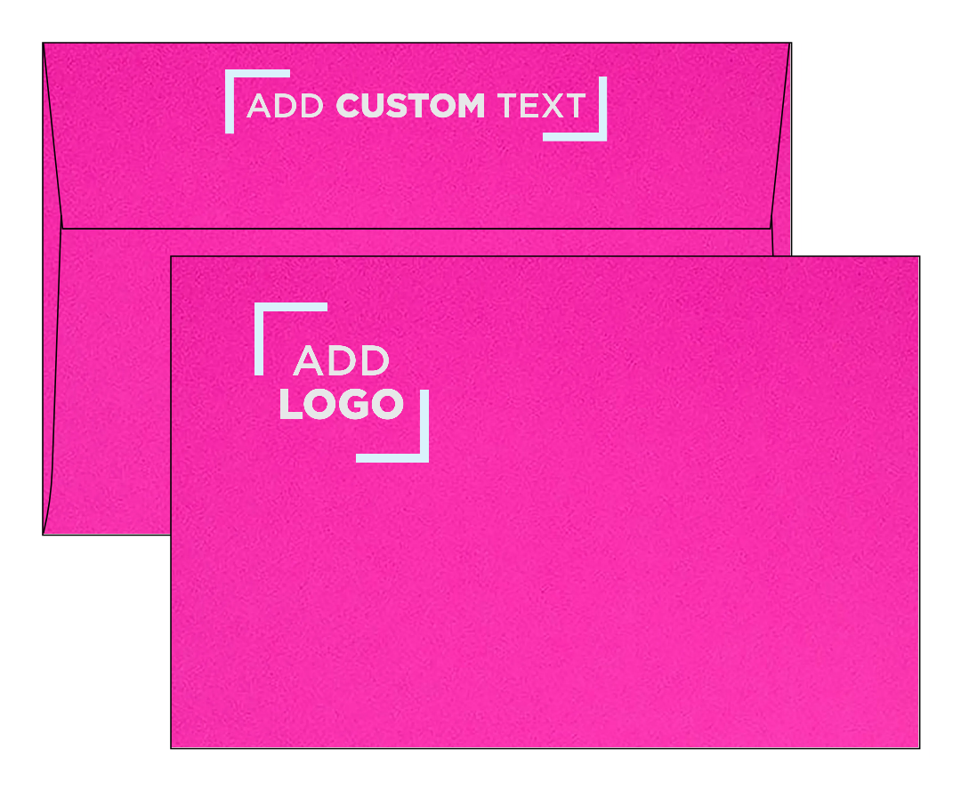 Fuchsia Pink Magenta 32lb A9 Invitation Envelopes (5 3/4 x 8 3/4) with Peel & Seal