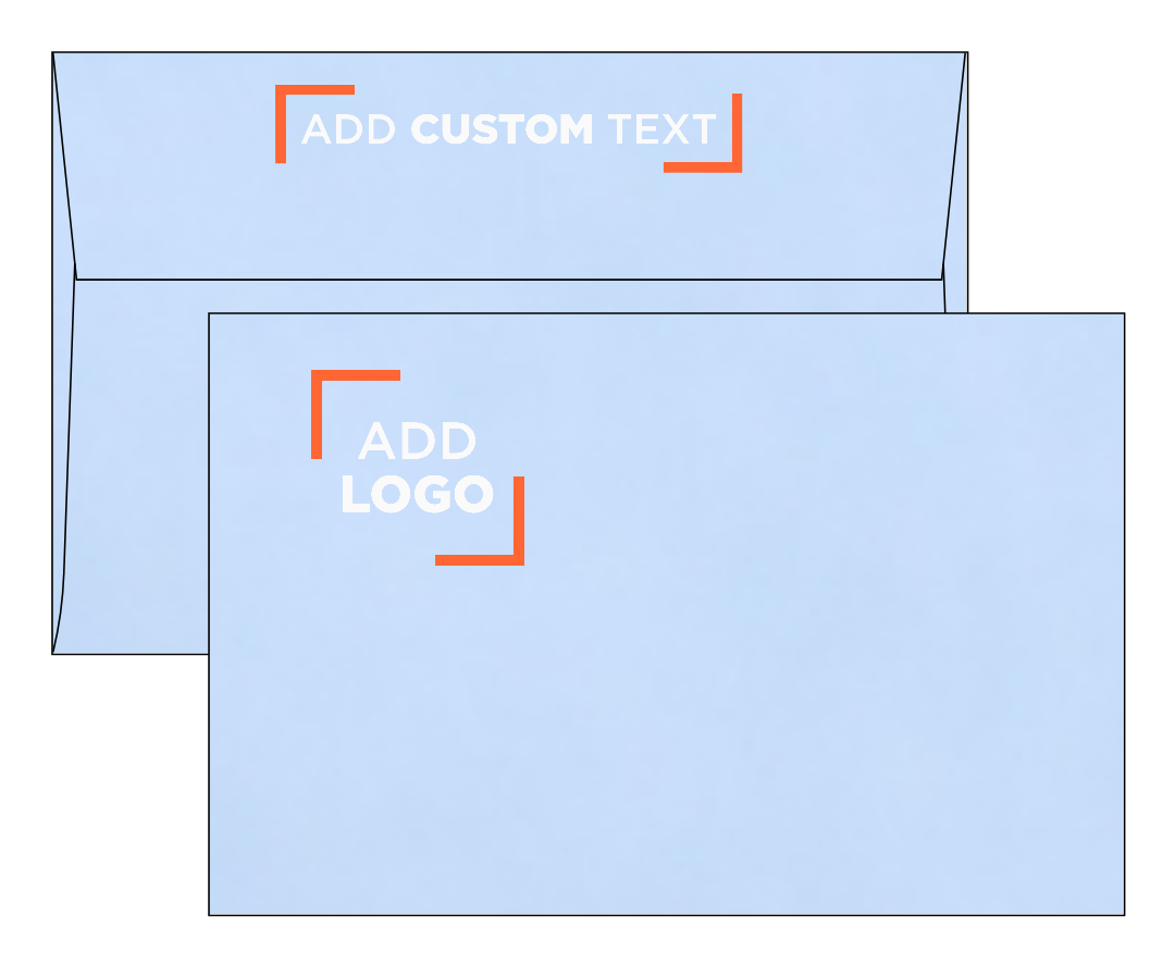 Baby Blue 32lb A9 Invitation Envelopes (5 3/4 x 8 3/4) with Peel & Seal