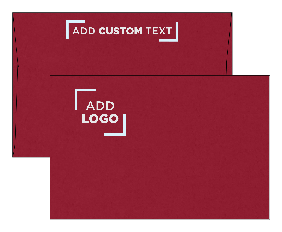 Garnet Dark Red 32lb A9 Invitation Envelopes (5 3/4 x 8 3/4) with Peel & Seal
