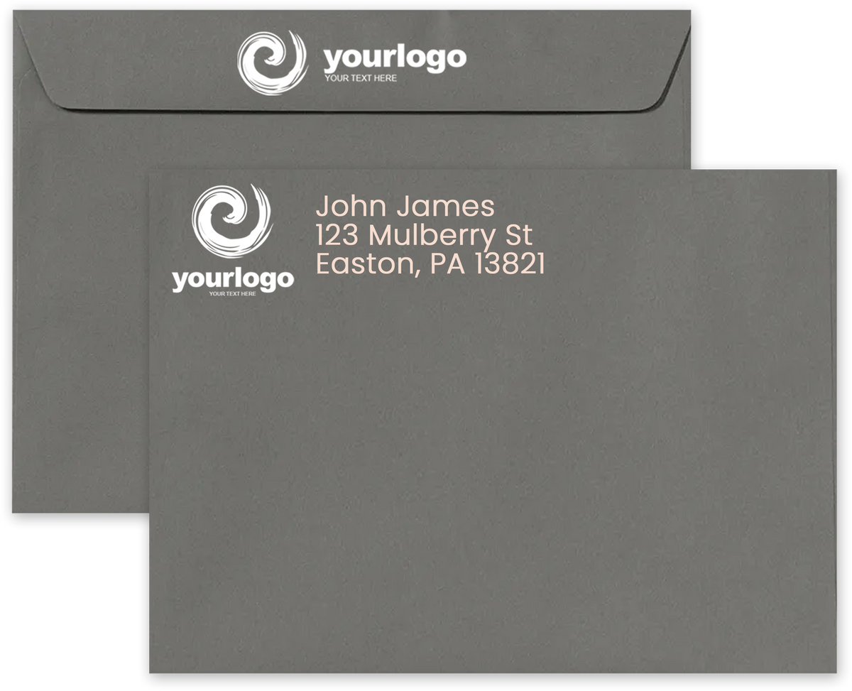 Dark Smoke Gray 32lb 9 x 12 Booklet Envelopes