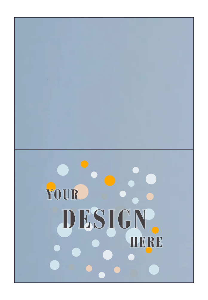 Baby Blue 100lb A6 Foldover Card (4 5/8 x 6 1/4)
