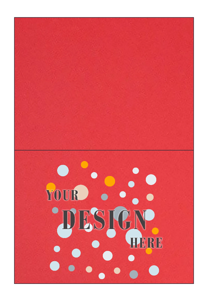Ruby Red 100lb A6 Foldover Cards (4 5/8 x 6 1/4)