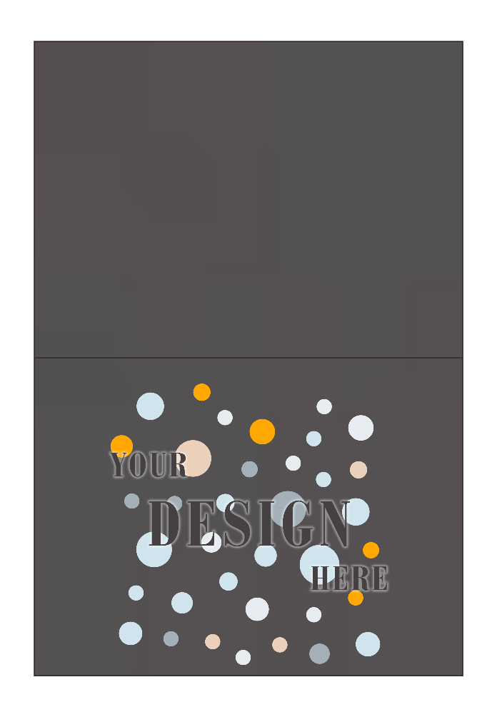 Dark Smoke Gray 100lb A6 Foldover Cards (4 5/8 x 6 1/4)