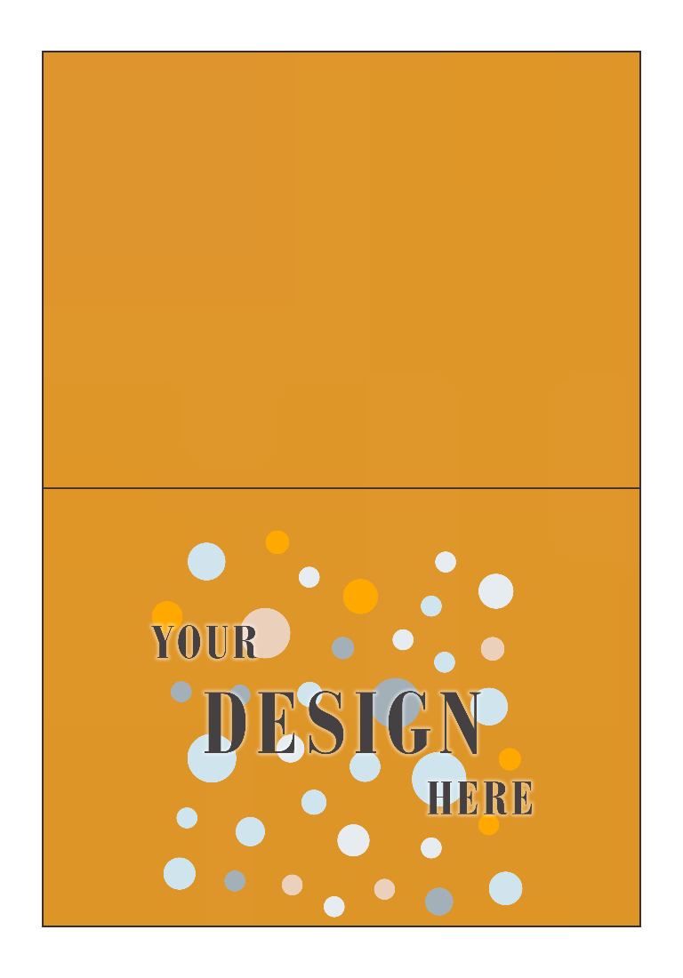 Sunflower Yellow 100lb A7 Foldover Cards (5 1/8 x 7)