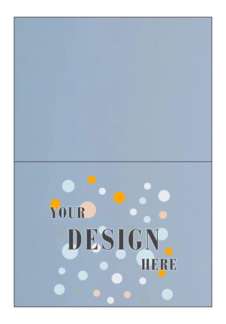 Baby Blue 100lb A7 Foldover Cards (5 1/8 x 7)