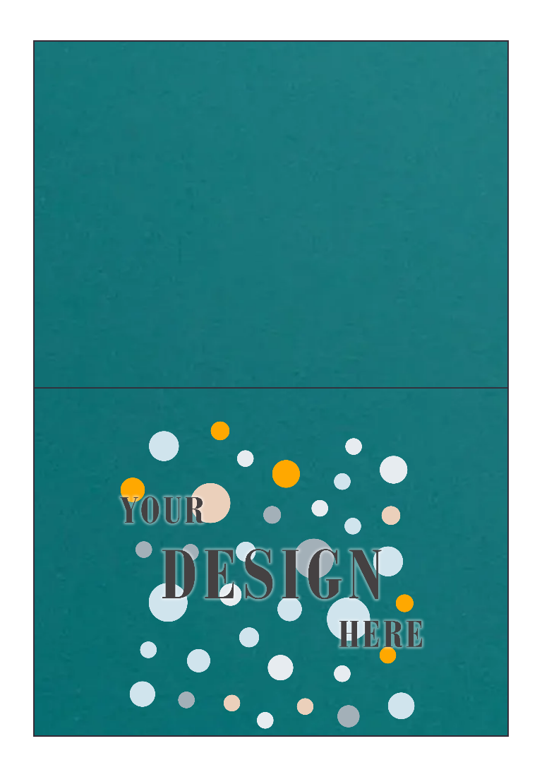 Teal 100lb A7 Foldover Cards (5 1/8 x 7)