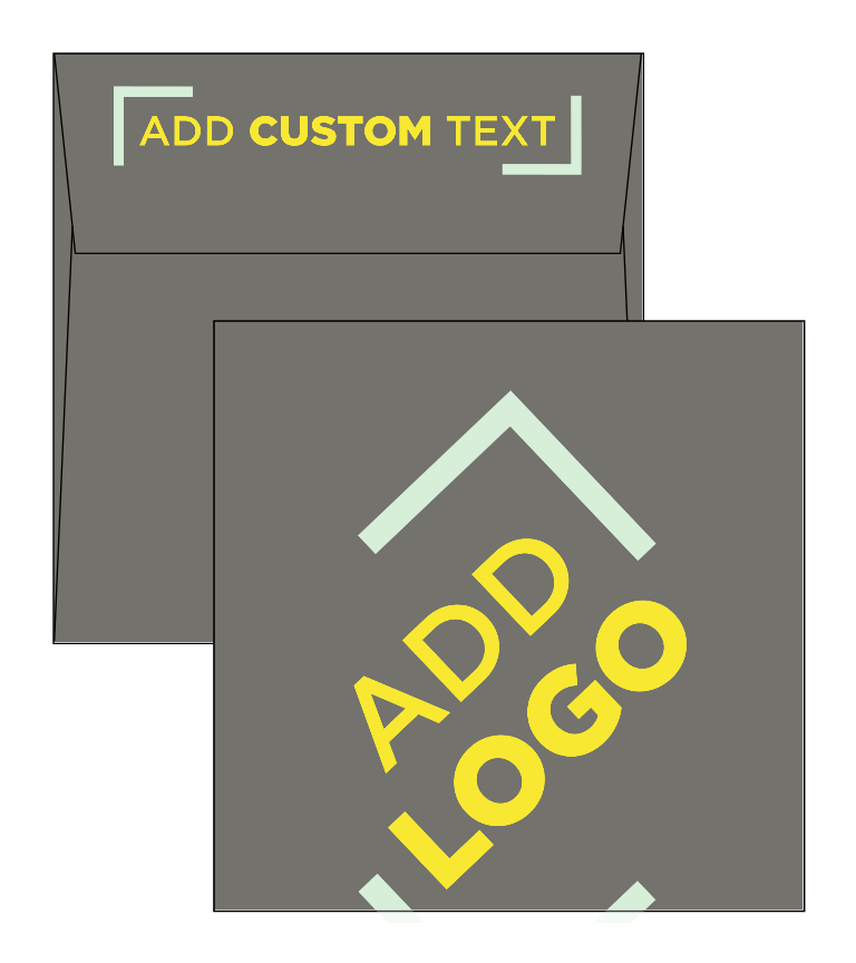 Dark Smoke Gray 32lb 5 1/2 x 5 1/2 Square Envelopes with Peel & Seal