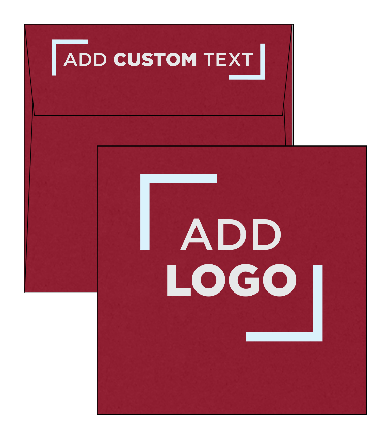 Garnet Dark Red 32lb 5 1/2 x 5 1/2 Square Envelopes with Peel & Seal