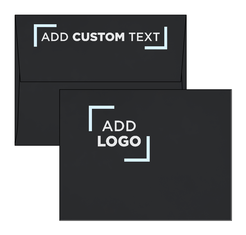 Smooth Midnight Black 32lb A2 Invitation Envelopes (4 3/8 x 5 3/4) with Peel & Seal