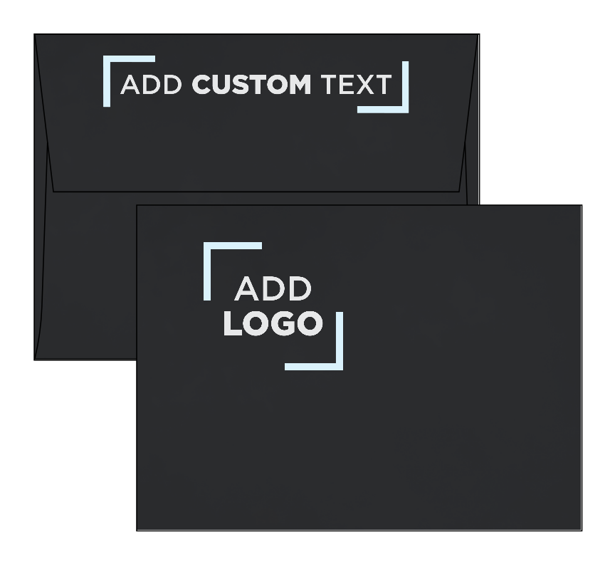 Smooth Midnight Black 32lb A6 Invitation Envelopes (4 3/4 x 6 1/2) with Peel & Seal
