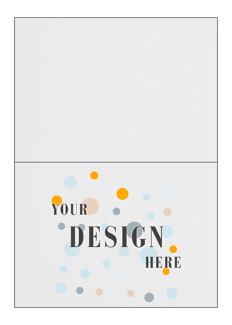 White 100lb 5 x 7 Foldover Cards