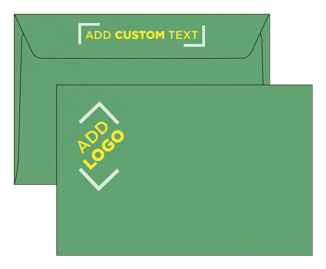 Holiday Green 32lb 6 x 9 Booklet Envelopes