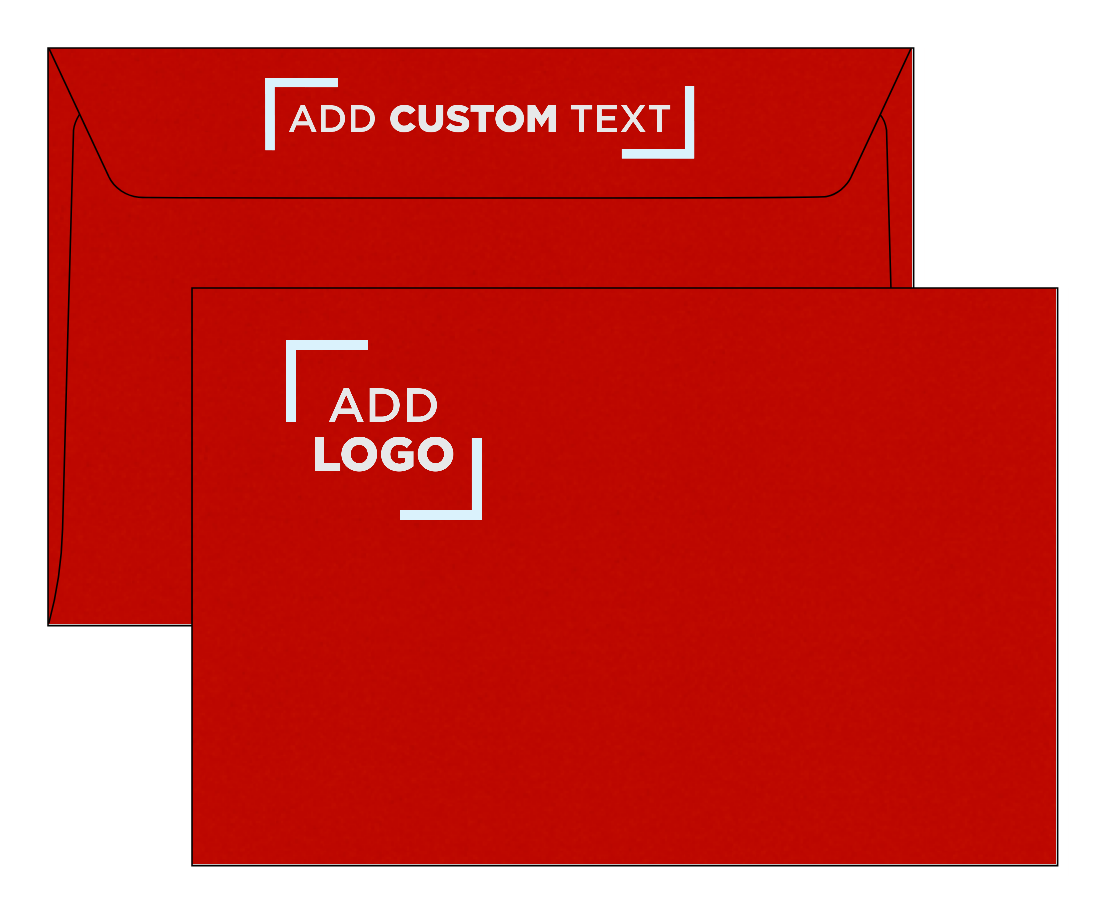 Red 24lb 6 x 9 Booklet Envelopes