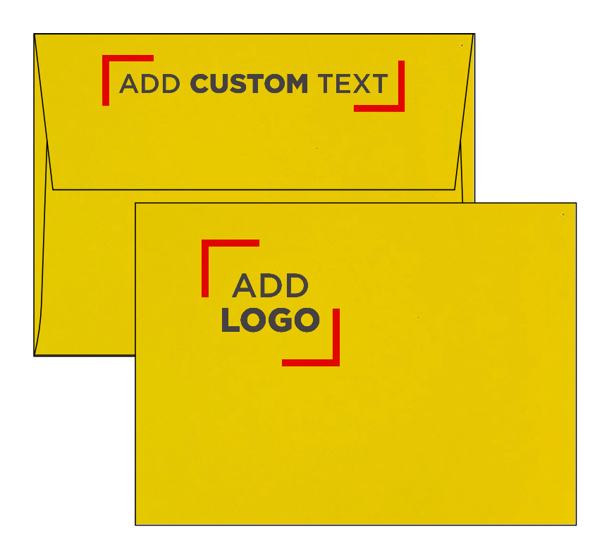 Citrus Yellow 32lb A6 Invitation Envelopes (4 3/4 x 6 1/2) with Peel & Seal