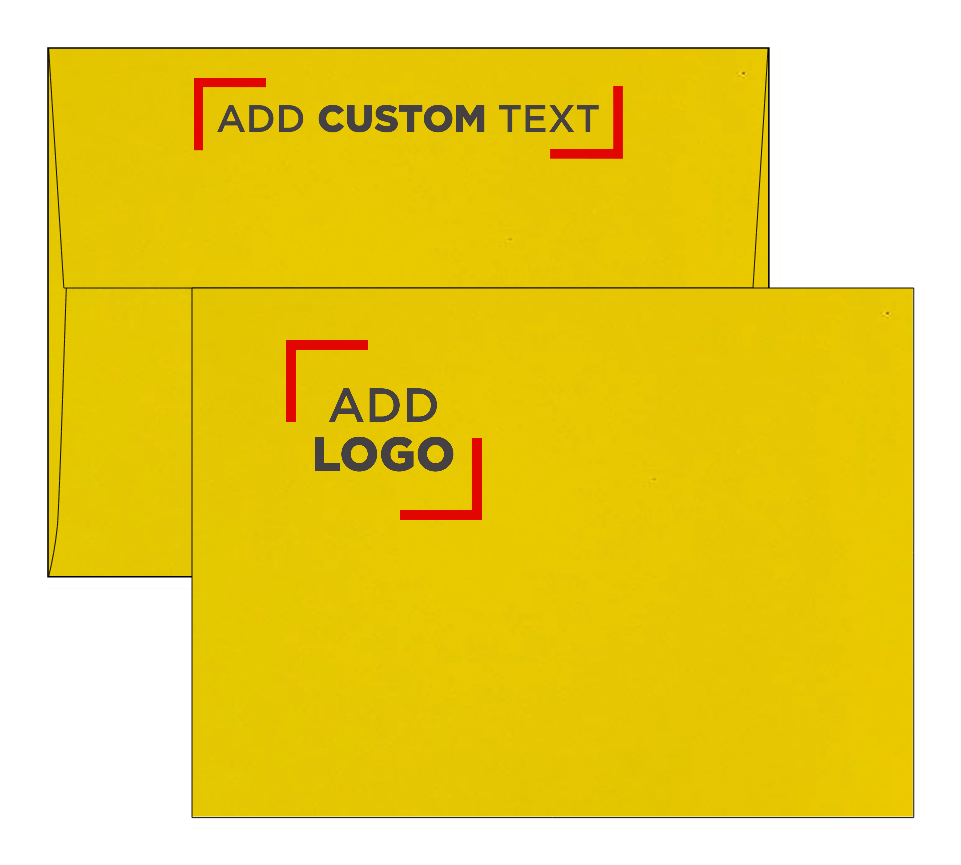 Citrus Yellow 32lb A7 Invitation Envelopes (5 1/4 x 7 1/4) with Peel & Seal
