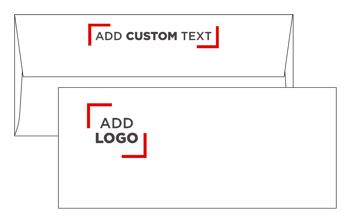 White with Silver Foil Lining 24lb #10 Square Flap Envelopes (4 1/8 x 9 1/2) with Peel & Seal