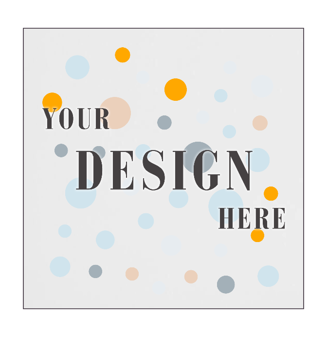 White 100lb 6 x 6 Foldover Square Cards