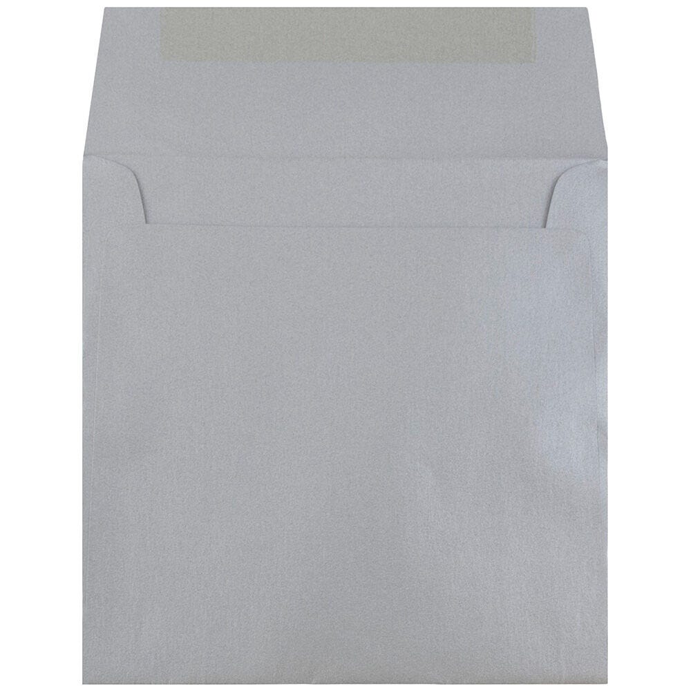 Silver Metallic 32lb 6 1/2 x 6 1/2 Square Envelopes