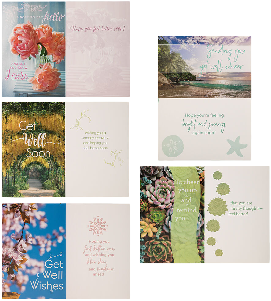 Nature Get Well Assortment Card Set