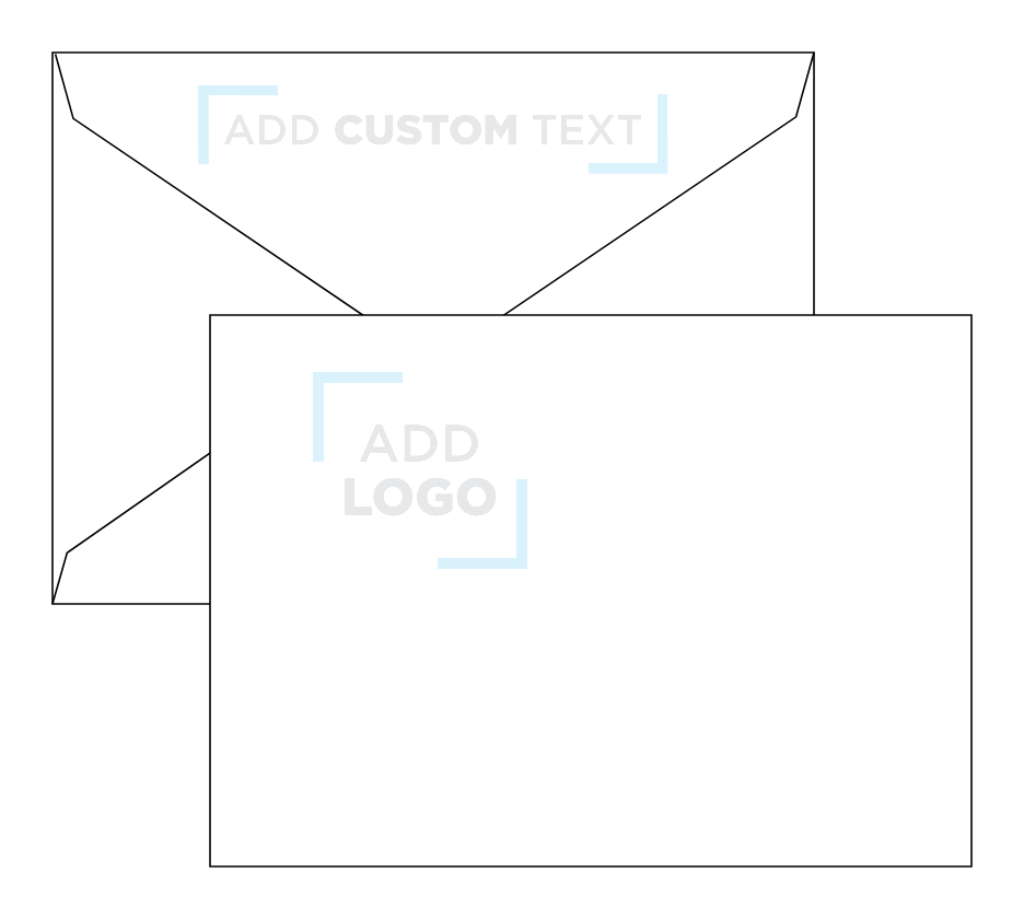 Smooth Midnight Black 32lb Lee BAR V Flap Envelopes (5 1/4 x 7 1/4)