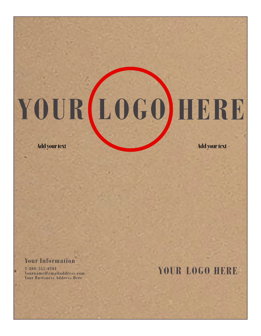 Grocery Bag 65lb 8 1/2 x 11 Cardstock