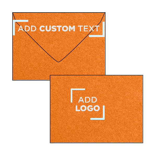 Orange Flame Metallic 32lb #17 Mini Envelopes (2 11/16 x 3 11/16)