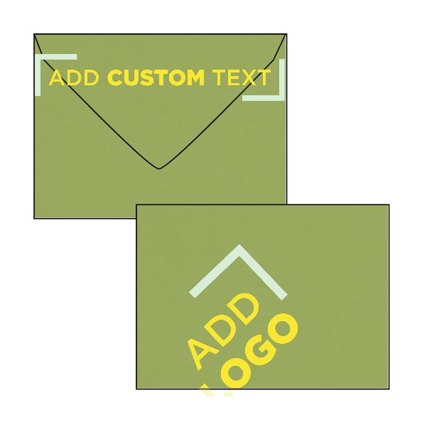 Dark Green Olive 28lb #17 Mini Envelopes (2 11/16 x 3 11/16)