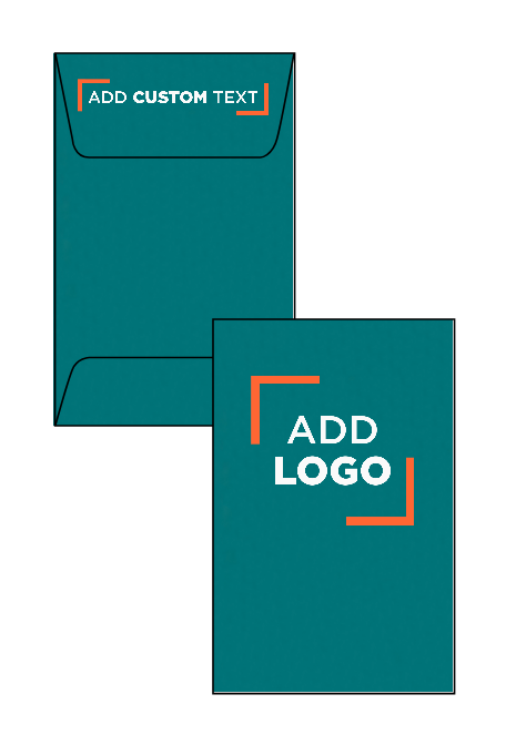 Teal Blue 32lb #1 Coin Envelopes (2 1/4 x 3 1/2)