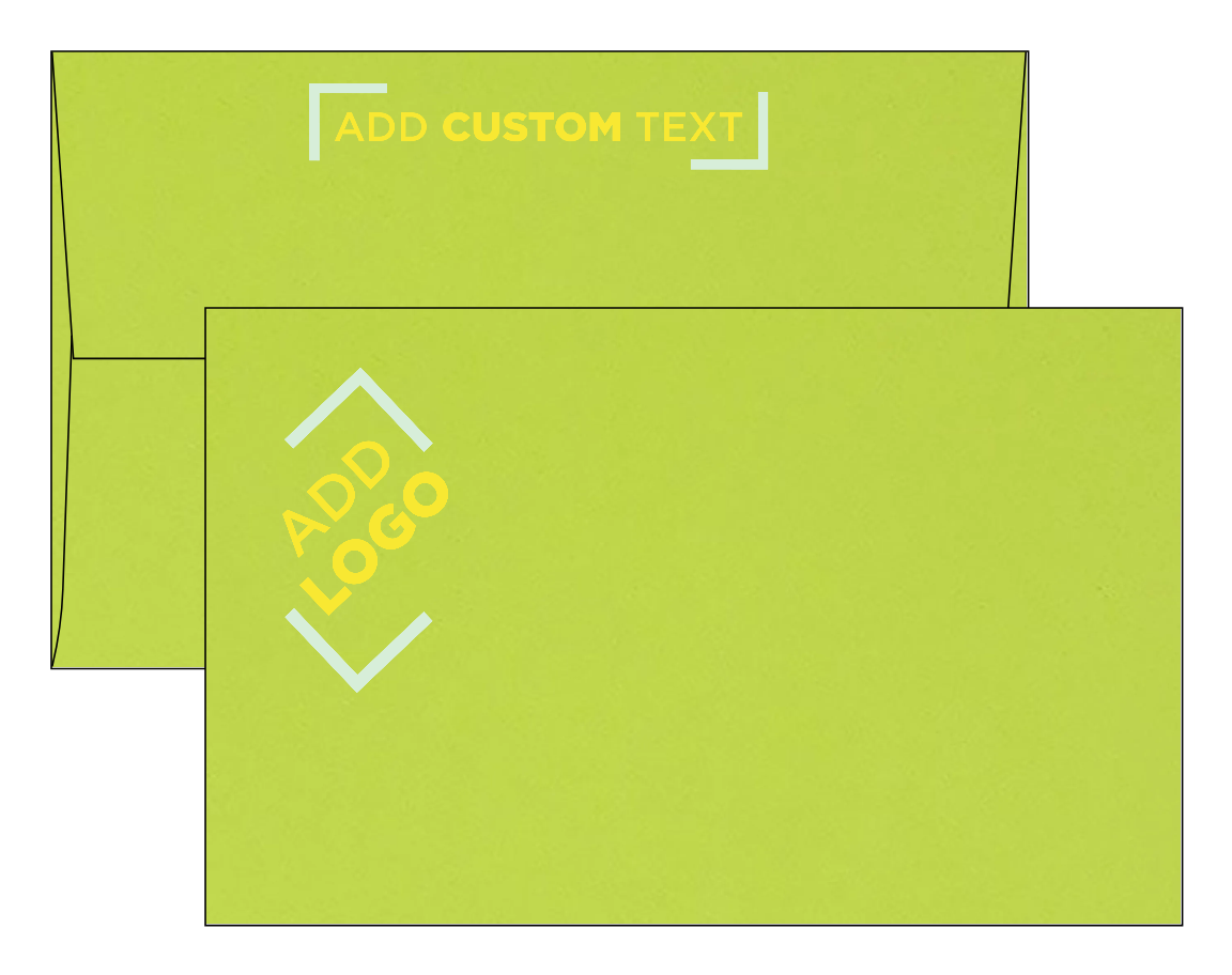 Lime Green 32lb A10 Invitation Envelopes (6 x 9 1/2) with Peel & Seal