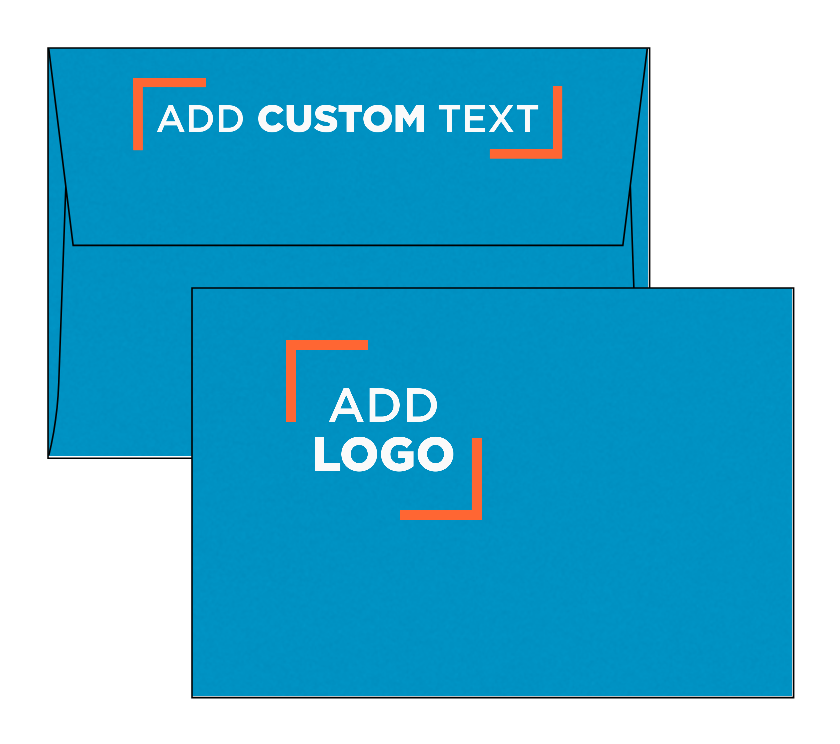 Pool Blue 32lb A4 Invitation Envelopes (4 1/4 x 6 1/4) with Peel & Seal