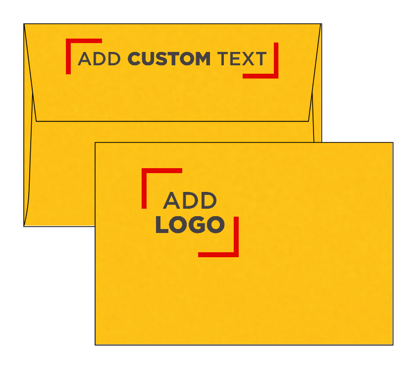 Sunflower Yellow 32lb A4 Invitation Envelopes (4 1/4 x 6 1/4) with Peel & Seal